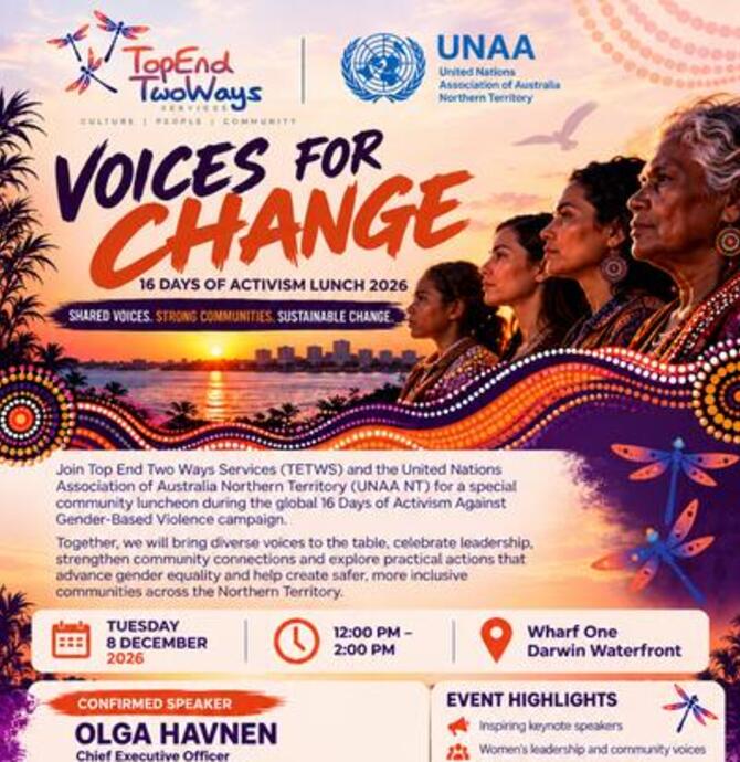 Voices for Change – 16 Days of Activism Lunch 2026