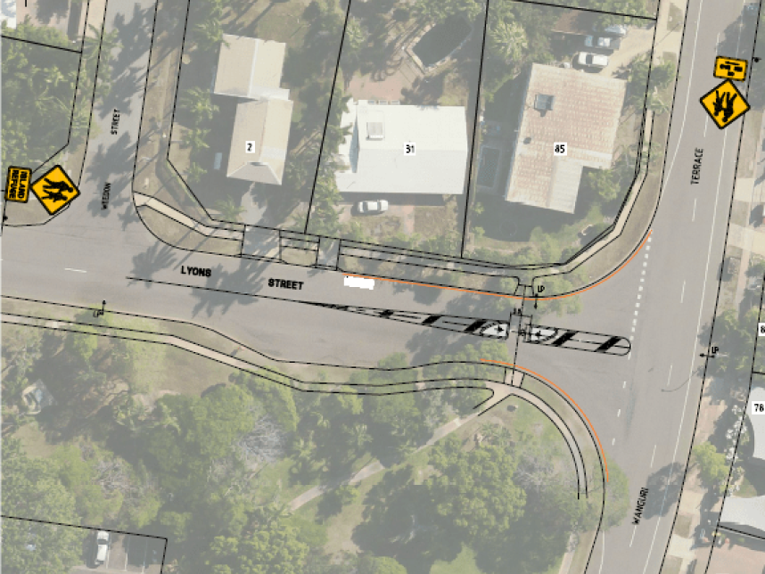 City of Darwin - Lyons Street Installation of Crossing Point  -  Gallery image