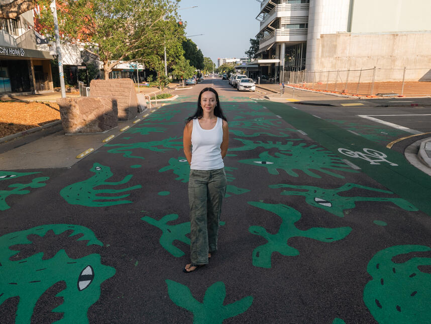 Humidity Rising is a playful and lyrical depiction of Larrakia country and of the earth that holds us. 