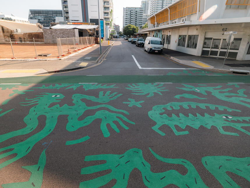 Humidity Rising is a playful and lyrical depiction of Larrakia country and of the earth that holds us. 