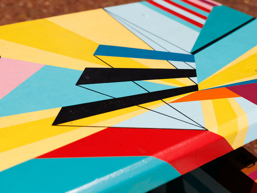 Outdoor furniture painted by Gloria
