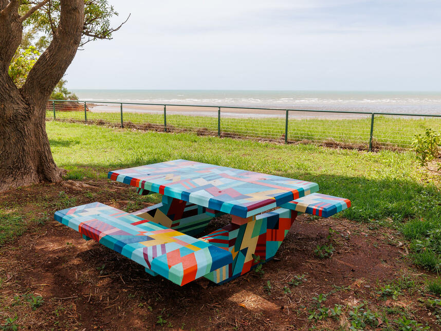 Outdoor furniture painted by Gloria
