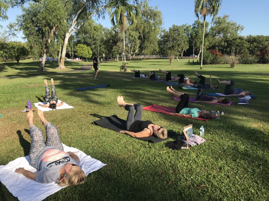 City of Darwin - Seniors Month - Healthy Darwin Pilates in the Park