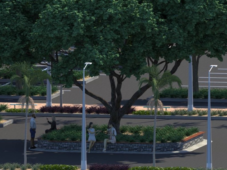 City of Darwin - Malak Shopping Centre Market Area Landscape Upgrade -  Gallery image