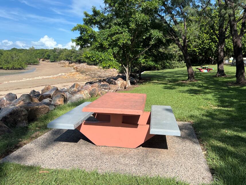 East Point picnic tables