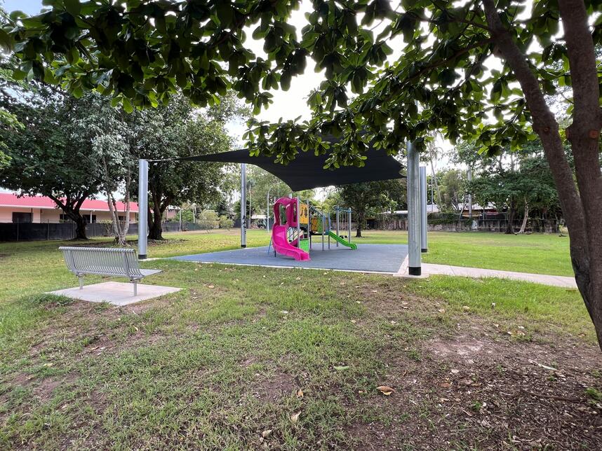 Easther Park playground and bench
