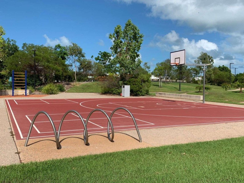 Ted Rowe Park - basketball, bike racks, exercise equip