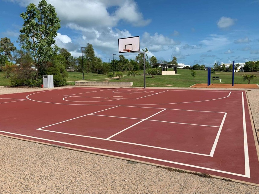 Ted Rowe Park - basketball, four-square courts