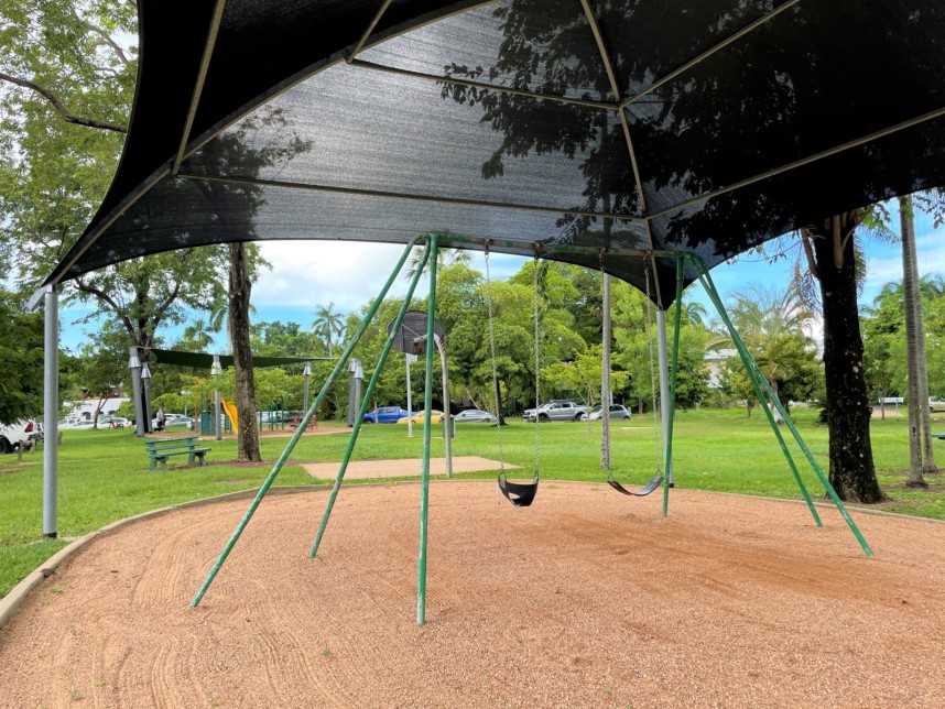 Ken Waters Park playground and Basketball hoop