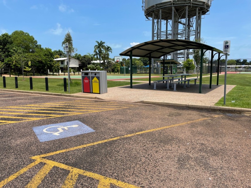 Rapid Creek Basketball Half-Court, picnic shelter, and disable parking bay