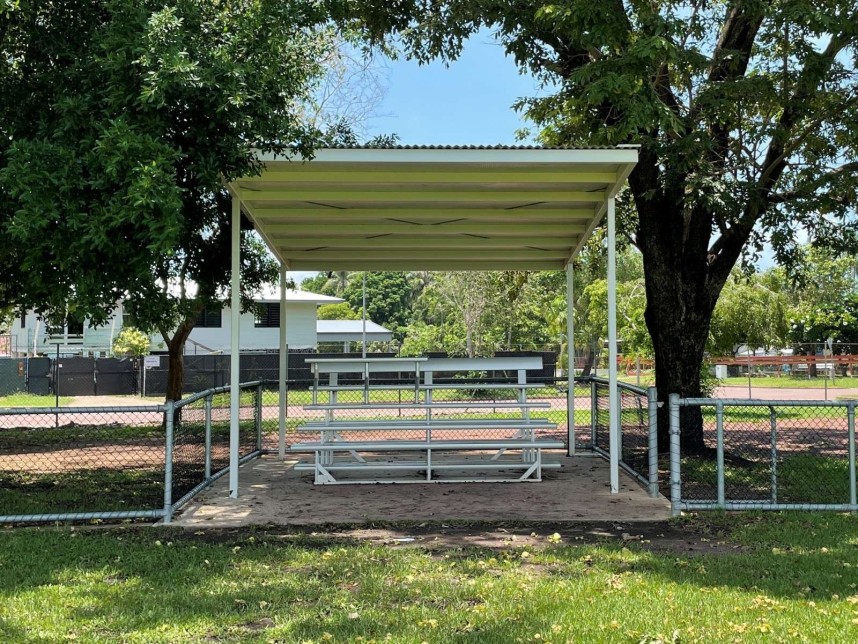 Nightcliff Oval coaches' box