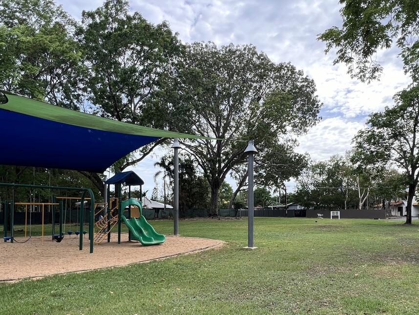 Johnson Park playground with bubbler