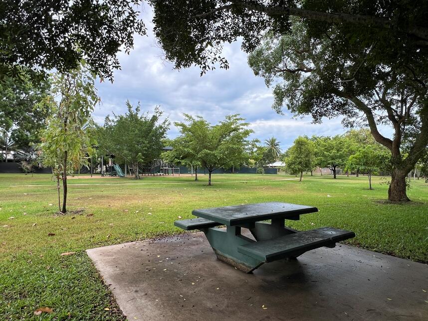 Koolpinyah Park picnic table