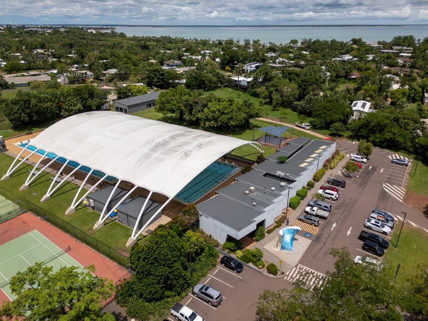 Parap Pool aerial view