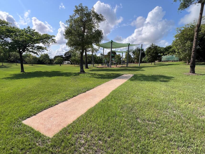 Parkside Park playground cricket concrete pitch