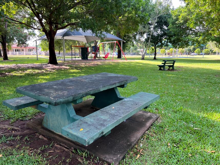Wanguri Oval playground picnic table