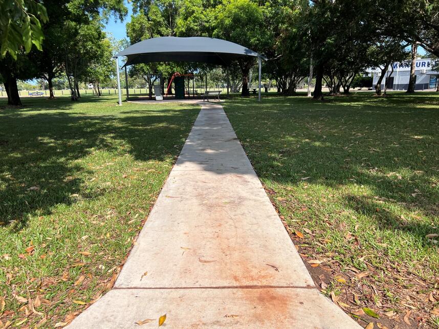 Wanguri Oval playground walkpath