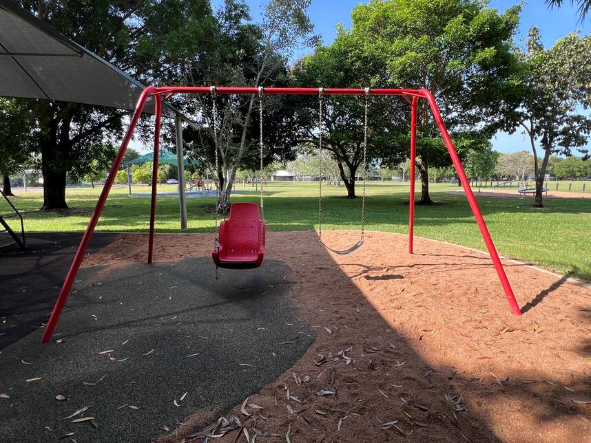 Wanguri Oval playground accessible swing