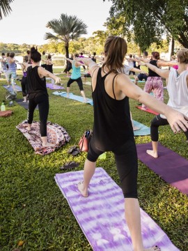 Yoga at Lake Alexander
