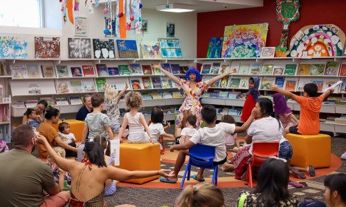 Story time in library