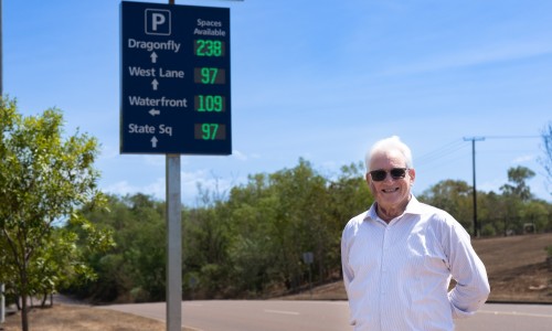 Digital parking signs improve parking visibility in CBD