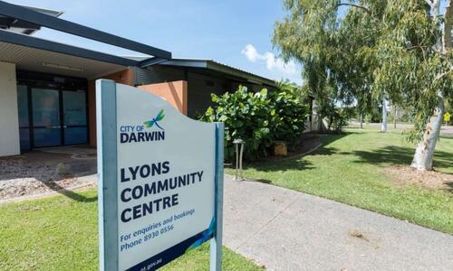 Lyons Community Centre sign