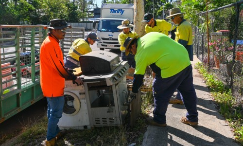 Pre cyclone clean-up collection in Zone 1.