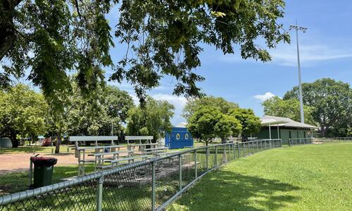 Image of the bleachers at Nightcliff Oval 