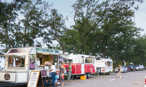 Darwin is famous for its vibrant street food offerings, with visitors and locals flocking to enjoy tasty treats, sizzling snacks and mouthwatering meals across the municipality