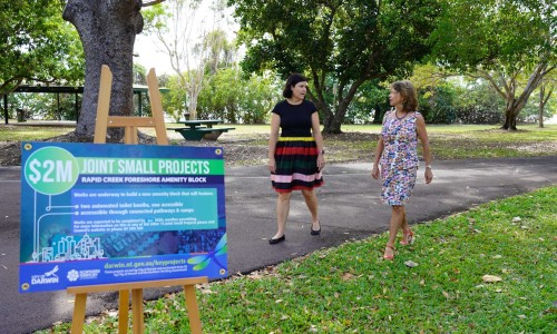 City of Darwin - News article - Joint Project Commences – New Restroom for Rapid Creek Foreshore