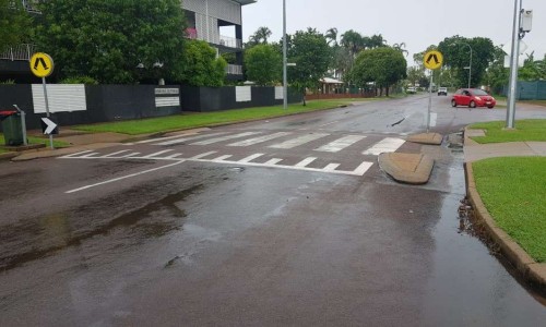 City of Darwin - Project - Kalymnos Drive Raised Zebra Crossing Installation 