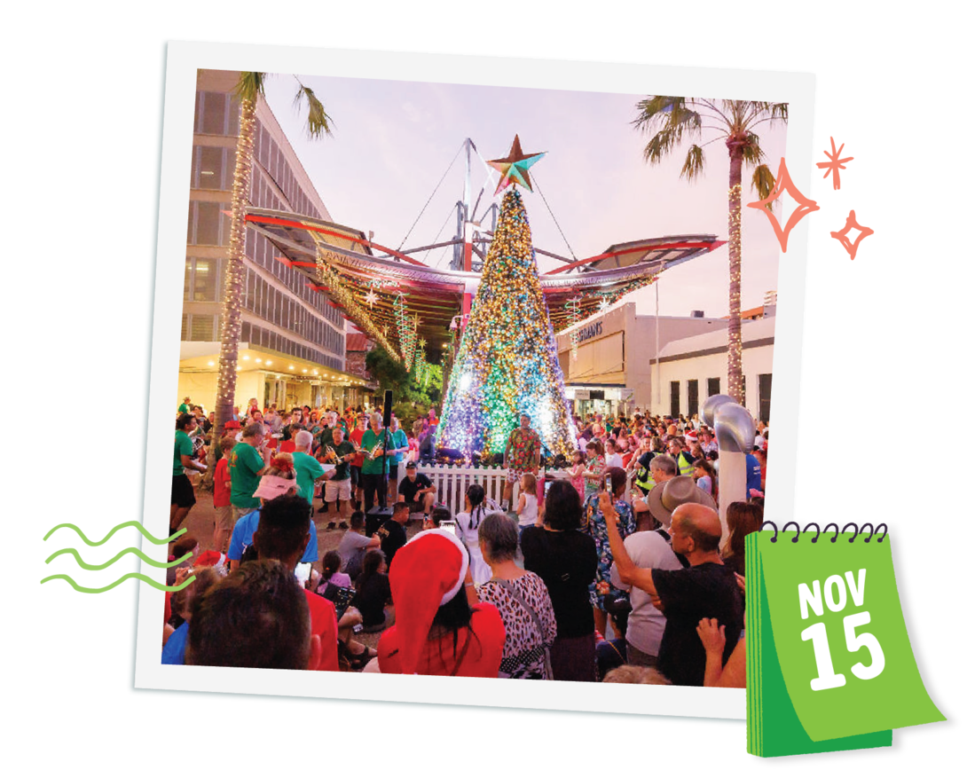 christmas tree lighting darwin