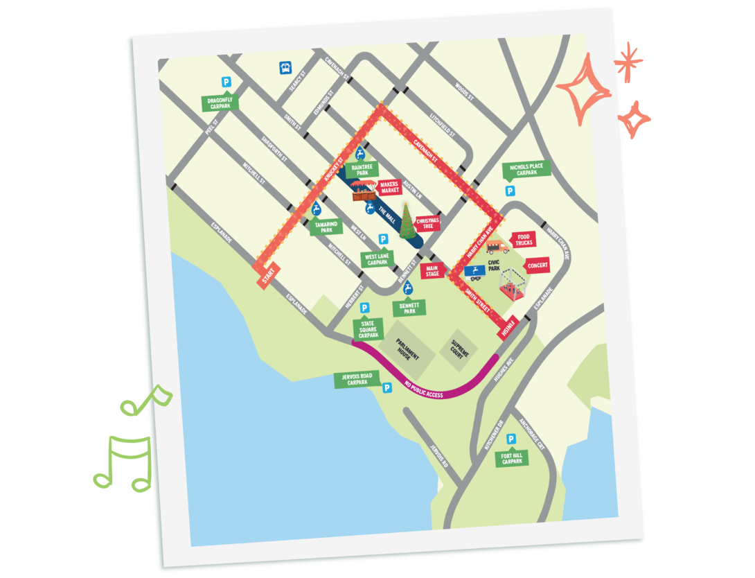 Christmas pageant route